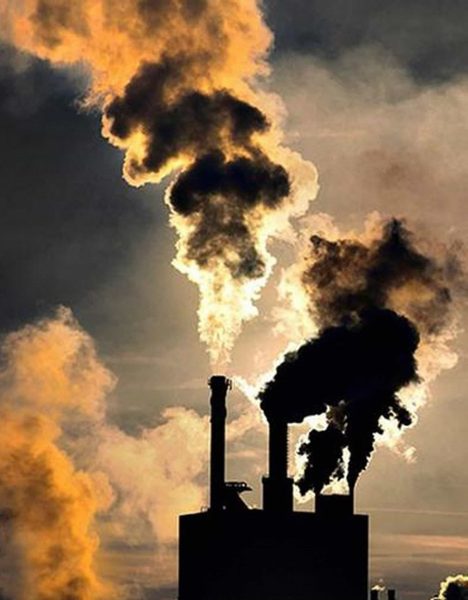 Émissions de CO2 par une usine